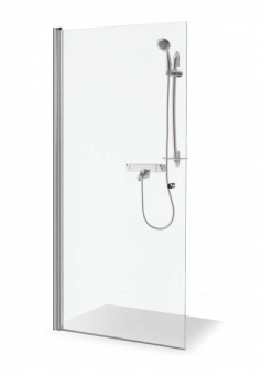 Dušo sienelė Brasta Glass LAURA 866-875x2000 skaidrus stiklas, aukso sp. profilis 